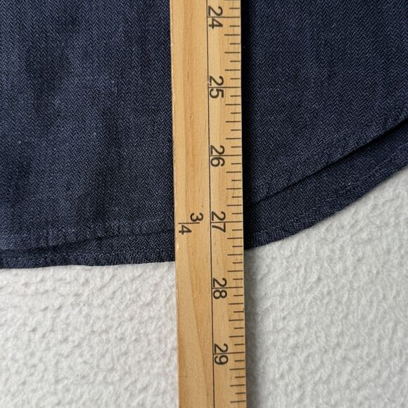 Bonobos Dress Shirt Mens Sz S Grey Linen/Cotton Slim Fit Short Oxford Button Up - Picture 6 of 7